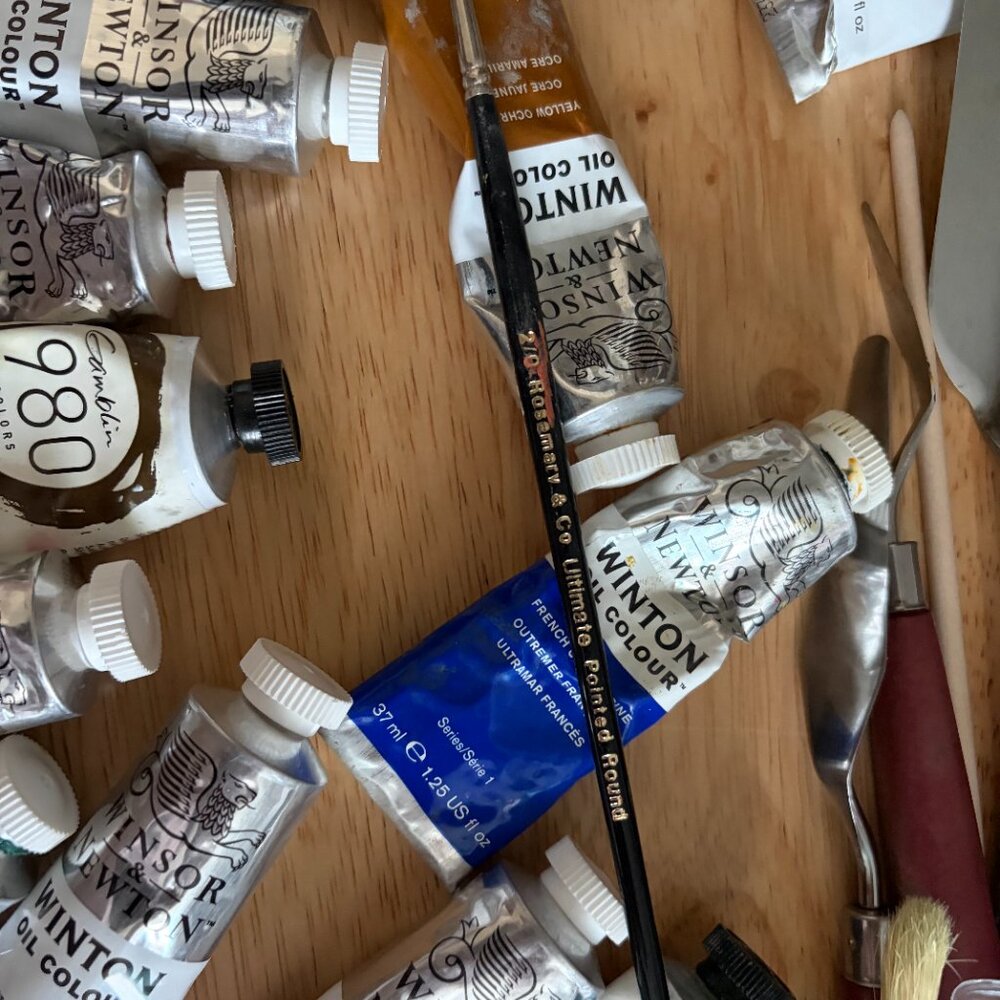 Oil Painting Supply Bundle – Winsor & Newton, Gamblin, Bob Ross Brushes - Picture 4 of 6
